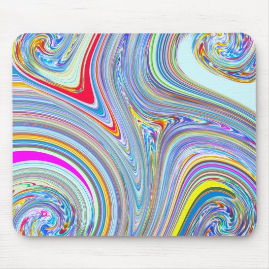 RhineStone 5 Swirl Mousepad Muismat (Voorkant)