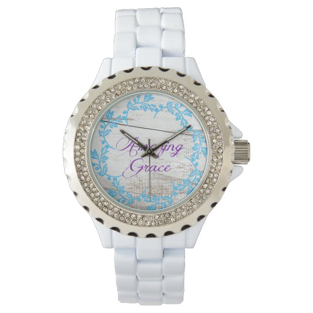 Rhinestone Amazing Grace Women's Watch Horloge (Voorkant)