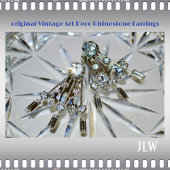  Rhinestone Art Deco Elegante Retro Glam Tegeltje