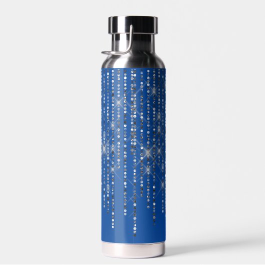 Rhinestone Bling met naam Waterfles (Rechts)