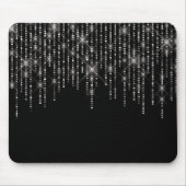 Rhinestone Bling on Black Muismat (Voorkant)