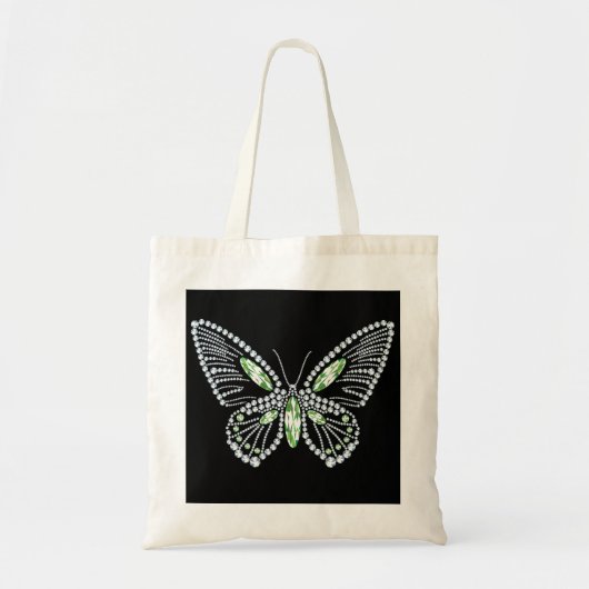 Rhinestone Butterfly Canvas tas Diamonds Design (Voorkant)