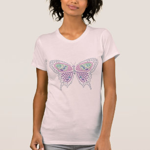 Rhinestone Butterfly Diamond Women's Top