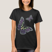 Rhinestone Butterflys Diamond Women's Top (Voorkant)