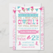 Rhinestone Cowgirl Rodeo Birthday Kaart (Voorkant)