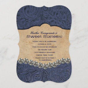 Rhinestone Cowgirl Sweet Sixteen Birthday Kaart