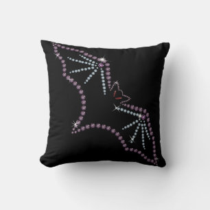 Rhinestone Crystal Jewel Bat Pillow Design Kussen
