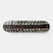 Rhinestone, diamanten, juwelen, edelsteen, robijen persoonlijk skateboard (Horizontaal)
