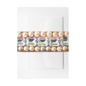 Rhinestone diamanten sieraden parels edelstenen uitnodigingen wikkel (Voorkant Voorbeeld)