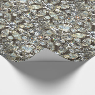  Rhinestone Diamond Bling Mirror-patroon Cadeaupapier