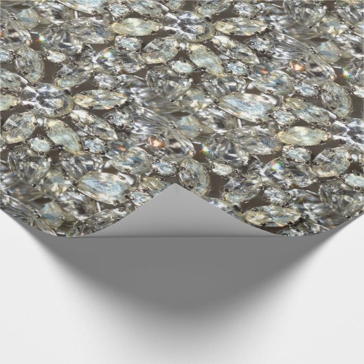  Rhinestone Diamond Bling Mirror-patroon Cadeaupapier (Hoek)