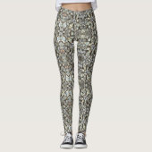 Rhinestone Diamond Bling Mirror Patroon Leggings (Voorkant)