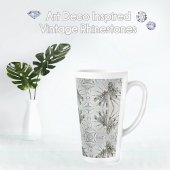  Rhinestone Elegant Art Deco Latte Mok