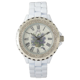 Rhinestone Emaille horloge