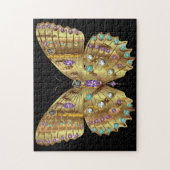 Rhinestone Golden Butterfly Legpuzzel (Verticaal)