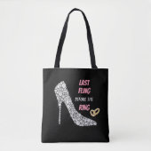 Rhinestone Heels Last Fling Tote Bag (Voorkant)