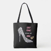 Rhinestone Heels Last Fling Tote Bag (Achterkant)