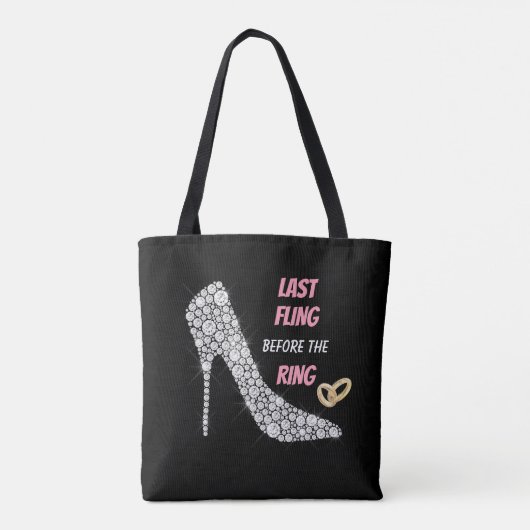 Rhinestone Heels Last Fling Tote Bag (Achterkant)