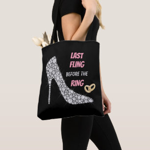 Rhinestone Heels Last Fling Tote Bag