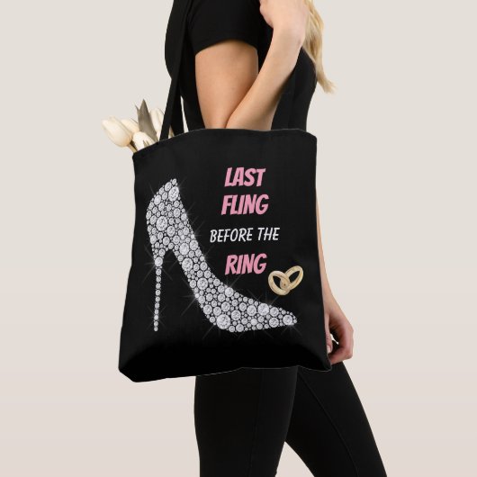 Rhinestone Heels Last Fling Tote Bag (Dichtbij)
