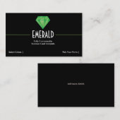 Rhinestone Jewel - Rhinestone Emerald Logo Busines Visitekaartje (Voorkant / Achterkant)
