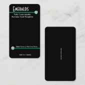 Rhinestone Jewelry - Rhinestone Emerald Logo Visitekaartje (Voorkant / Achterkant)