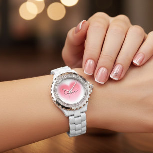 Rhinestone Love Heart Dames Valentijnshorloge Horloge