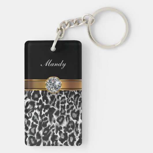 Rhinestone Monogram Sleutelhangers (achterkant)