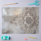 Rhinestone Patina, decoratieve zilveren achtergron Tissuepapier (Craft)