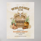 Rhinestone Rodeo Verjaardags Welkom Bord Poster (Voorkant)