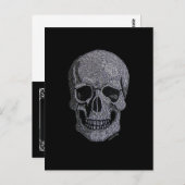 Rhinestone Skull Briefkaart (Voorkant / Achterkant)