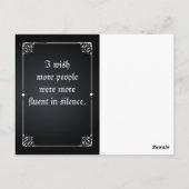 Rhinestone Skull Briefkaart (Achterkant)