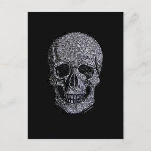 Rhinestone Skull Briefkaart