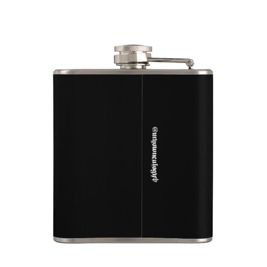 Rhinestone Skull Heupfles (Achterkant)