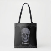 Rhinestone Skull Tote Bag (Voorkant)