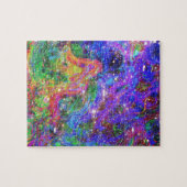 Rhinestone Space Cowboy Cosmic Art Print Legpuzzel (Horizontaal)