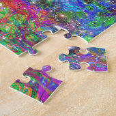 Rhinestone Space Cowboy Cosmic Art Print Legpuzzel (Zijkant)