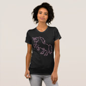Rhinestone Sparkly Pink Unicorn T-shirt (Voorkant volledig)