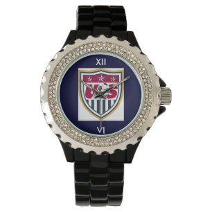 Rhinestone USA Voetbal Horloge