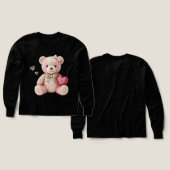 Rhinestone Valentine Bear  (Voorkant /achterkant)