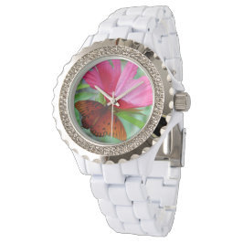Rhinestone voor vrouwen met vlinder en ventilator horloge