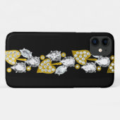Rhinestonen en goudsieraden Case-Mate iPhone case (Achterkant (horizontaal))