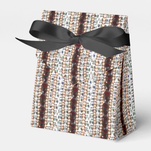 Rhinestonen en parels —  juwelen bedankdoosjes (Voorkant Zijde)