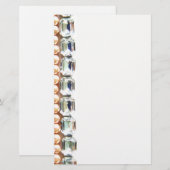 Rhinestonen en parels —  juwelen briefpapier (Voorkant / Achterkant)