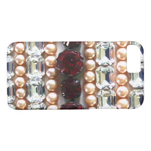 Rhinestonen en parels —  juwelen Case-Mate iPhone case (Achterkant (Horizontaal))