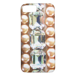 Rhinestonen en parels —  juwelen Case-Mate iPhone case