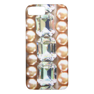 Rhinestonen en parels —  juwelen Case-Mate iPhone case