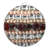 Rhinestonen en parels — juwelen dartbord (Voorkant)