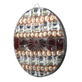 Rhinestonen en parels —  juwelen dartbord (Voorkant Rechts)