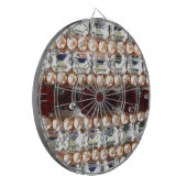 Rhinestonen en parels —  juwelen dartbord (Voorkant Links)